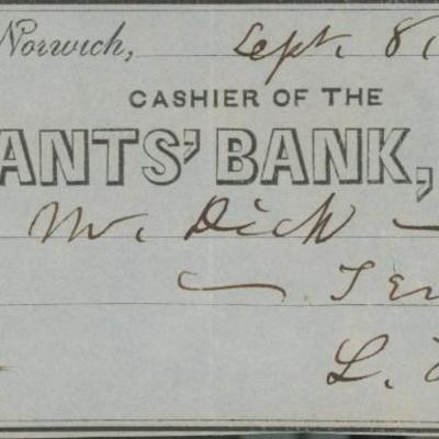 Lafayette Foster signed check- 