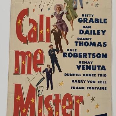 Call Me Mister vintage movie poster
