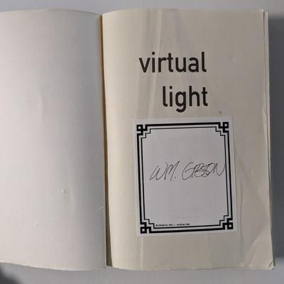 Virtual Light Signed Book