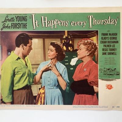 It Happens Every Thursday 
original 1953 vintage lobby card