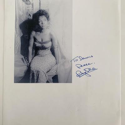 Ruby Dee Signed Photo