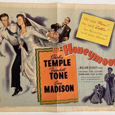 Honeymoon vintage movie poster