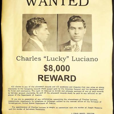 Lucky Luciano Reprint photo