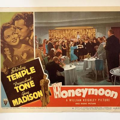 Honeymoon original 1947 vintage lobby card