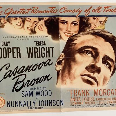 Casanova Brown vintage movie poster