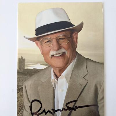 Roger Whittaker signed promo card