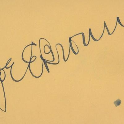 Joe E. Brown signature cut