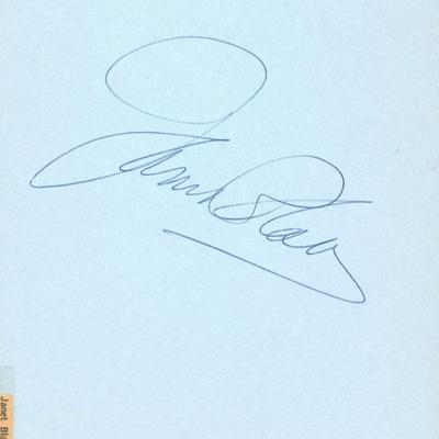 Janet Blair original signature