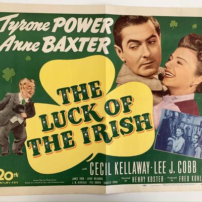 The Luck of the Irish vintage movie poster