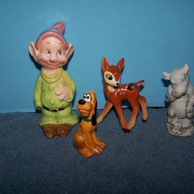 LOT 96 VINTAGE DISNEY CERAMIC FIGURINES