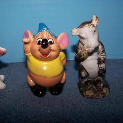 LOT 97 WONDERFUL VINTAGE DISNEY CERAMIC 4 FIGURINES