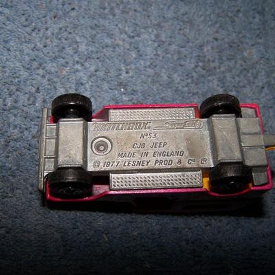 LOT 105 COLLECTABLE MATCHBOX VEHICLES--#s 9/36/11/68/53/71