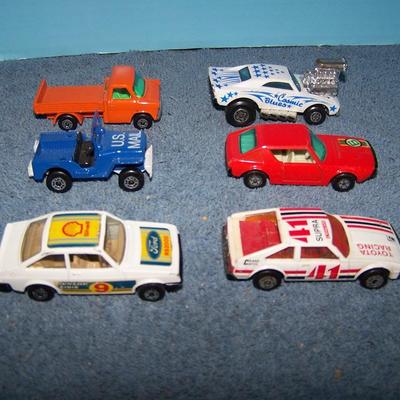 LOT 106 COLLECTABLE MATCHBOX VEHICLES #s 62/5/9/?/66/?