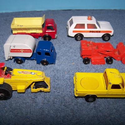 LOT 112 COLLECTABLE MATCHBOX VEHICLES #s 15/58/57/21/20/70