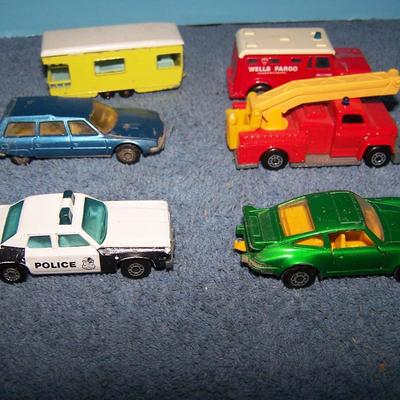 LOT 113 COLLECTABLE MATCHBOX VEHICLES #s 12/13/3/10/69/23