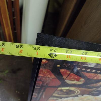 Framed Wall Decor for Home Theater- Popcorn and Movie Reels Design- Approx 25" X 31"