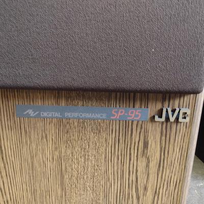 JVC Stereo Equipment with Cabinet