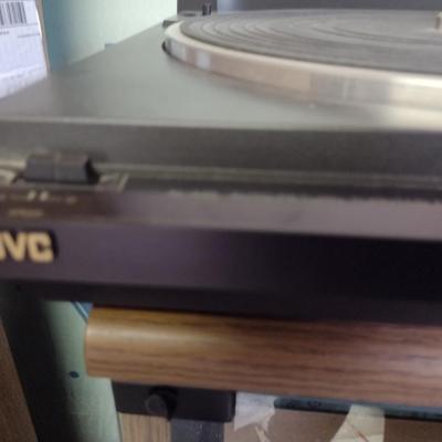 JVC Stereo Equipment with Cabinet