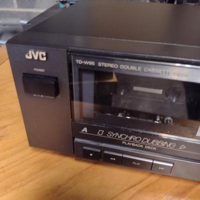 JVC Stereo Equipment with Cabinet