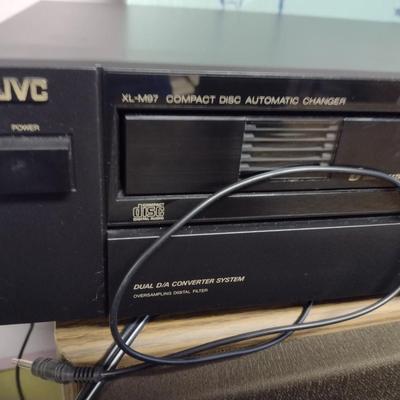 JVC Stereo Equipment with Cabinet