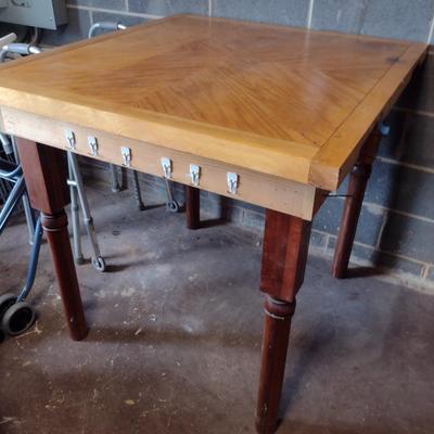 Solid Wood Table for Crafting- Approx 37" x 40 1/2" x 36 3/4" Tall
