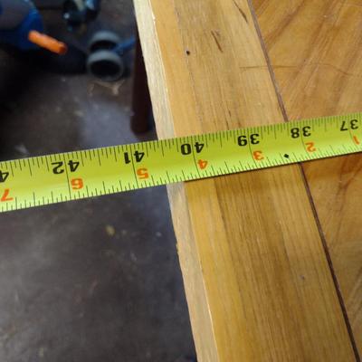Solid Wood Table for Crafting- Approx 37" x 40 1/2" x 36 3/4" Tall