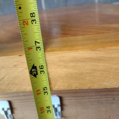 Solid Wood Table for Crafting- Approx 37" x 40 1/2" x 36 3/4" Tall