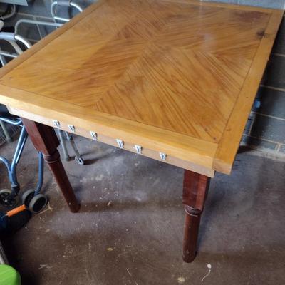 Solid Wood Table for Crafting- Approx 37" x 40 1/2" x 36 3/4" Tall