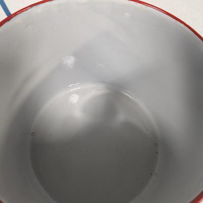 Rare Czechoslovakian Enamel Soup Pot