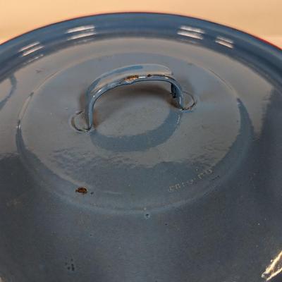 Rare Czechoslovakian Enamel Soup Pot