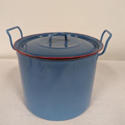 Rare Czechoslovakian Enamel Soup Pot