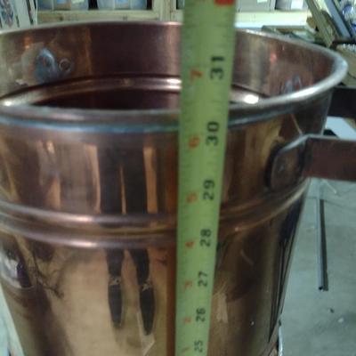 Copper Distilling Pot with Metal Support Frame- No Lid