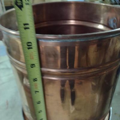 Copper Distilling Pot with Metal Support Frame- No Lid