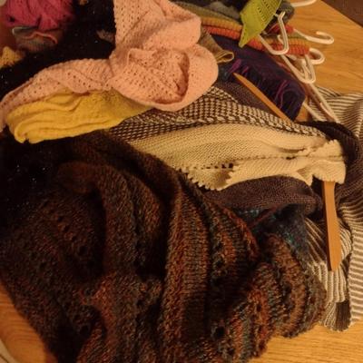 Collection of Hand Made Scarves and Shawls