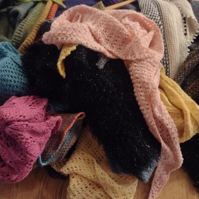 Collection of Hand Made Scarves and Shawls
