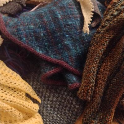 Collection of Hand Made Scarves and Shawls