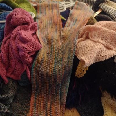 Collection of Hand Made Scarves and Shawls