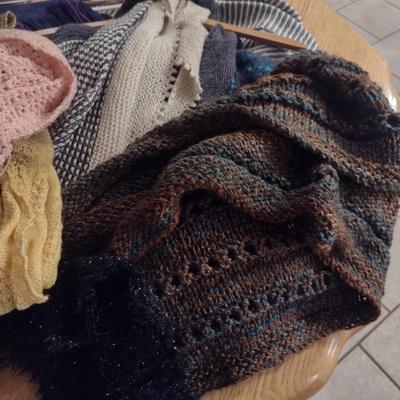 Collection of Hand Made Scarves and Shawls