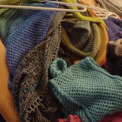 Collection of Hand Made Scarves and Shawls