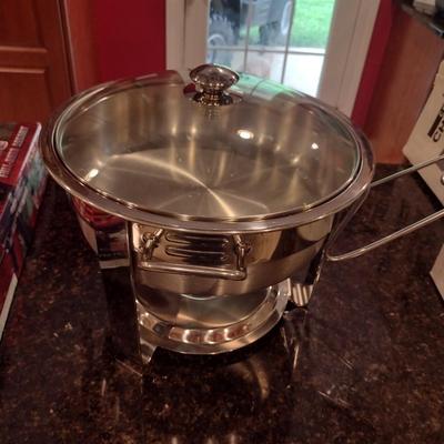 Stainless Steel Five Quart Commercial Chafing Dish Set (NSF Rated)