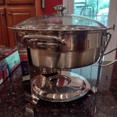 Stainless Steel Five Quart Commercial Chafing Dish Set (NSF Rated)