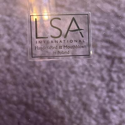 L15- purple vases, multicolor glasses, and ornament