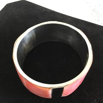 Beautiful Pink And Silver Handmade Phiilppines Bangle