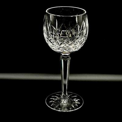 WATERFORD ~ Lismore ~ Hock Wine Glasses Set Of Eight (8)