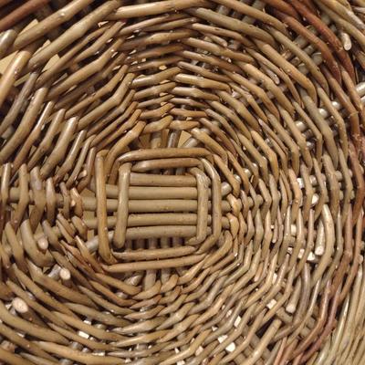 Large, Scottish Willow Basket- Made in Isle of Eigg- Approx 15" Tall, 24" Wide