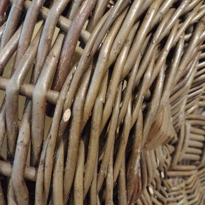 Large, Scottish Willow Basket- Made in Isle of Eigg- Approx 15" Tall, 24" Wide