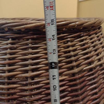 Large, Scottish Willow Basket- Made in Isle of Eigg- Approx 15" Tall, 24" Wide