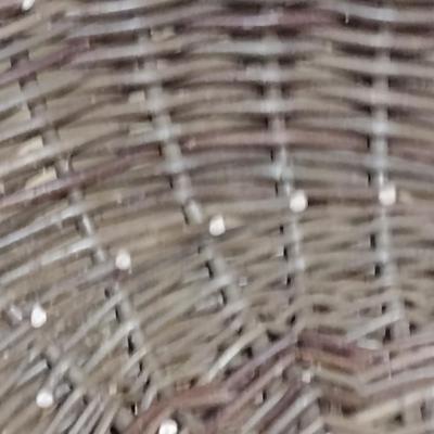 Large, Scottish Willow Basket- Made in Isle of Eigg- Approx 15" Tall, 24" Wide