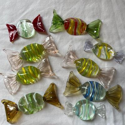 L20- Murano wrapped glass candy wrappers