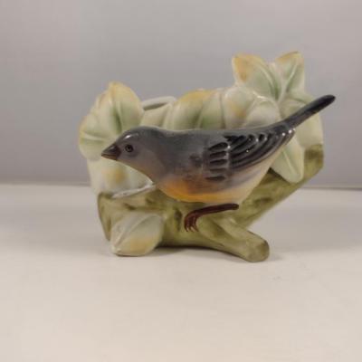 Small, Porcelain Planter with Bird Design